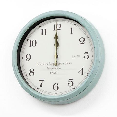 時計　掛け時計　名入れ　結婚祝い　退職祝い　プレゼント　ギフト　レトロな名入れ電波時計 UV | ノア精密 | 04