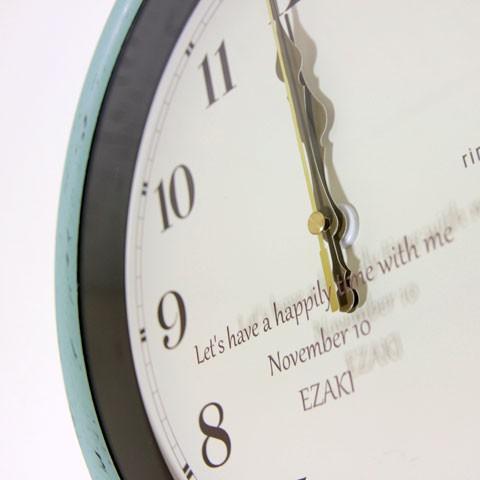 時計　掛け時計　名入れ　結婚祝い　退職祝い　プレゼント　ギフト　レトロな名入れ電波時計 UV | ノア精密 | 06