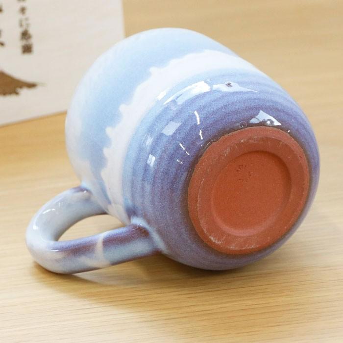 名入れ マグカップ プレゼント ギフト 還暦祝い 退職祝い 名入れ木箱 と 萩焼 マグカップ さざなみ Laser | 萩陶苑 | 03