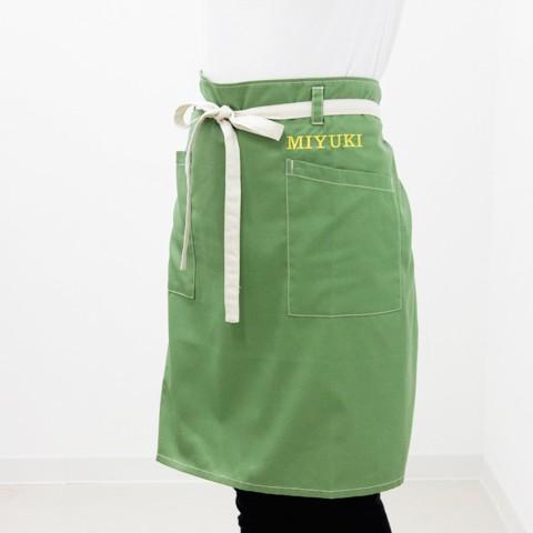 エプロン　ショート　名前刺繍　名入れ　プレゼント　ギフト　名入れ刺繍ショートエプロン | 名入れギフトKARIN | 05