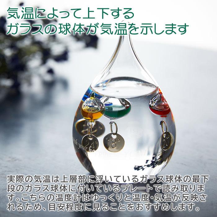 温度計　ガリレオ温度計　名入れ　プレゼント　ギフト　ガラスフロート名入れ温度計 | 名入れギフトKARIN | 06