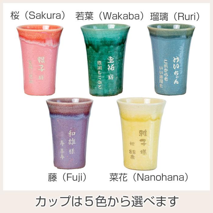 名入れ　カップ　タンブラー　名前入れ　誕生日　還暦祝い　退職祝い　長寿祝い　プレゼント　ギフト　信楽焼 TOIRO（トイロ） 木箱入り 名入れカップ | 名入れギフトKARIN | 16