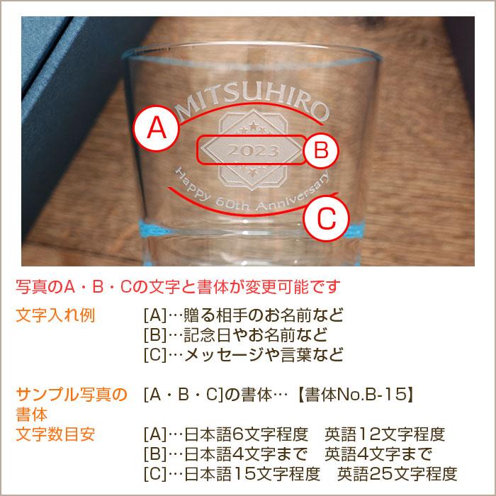 グラス　名入れ　プレゼント　ギフト　ロックグラス　ウイスキーグラス　名入れグラス　VIDIVI　モザイコ ボトムカラー ダブルオールドファッション　誕生日 | 名入れギフトKARIN | 17