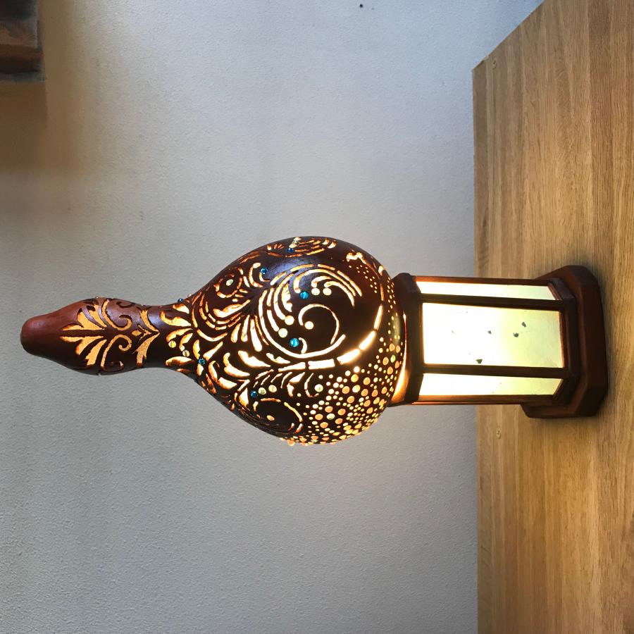 ハンドメイド】ひょうたんランプ 唐草模様 : 花綾Yahoo!店 - 通販