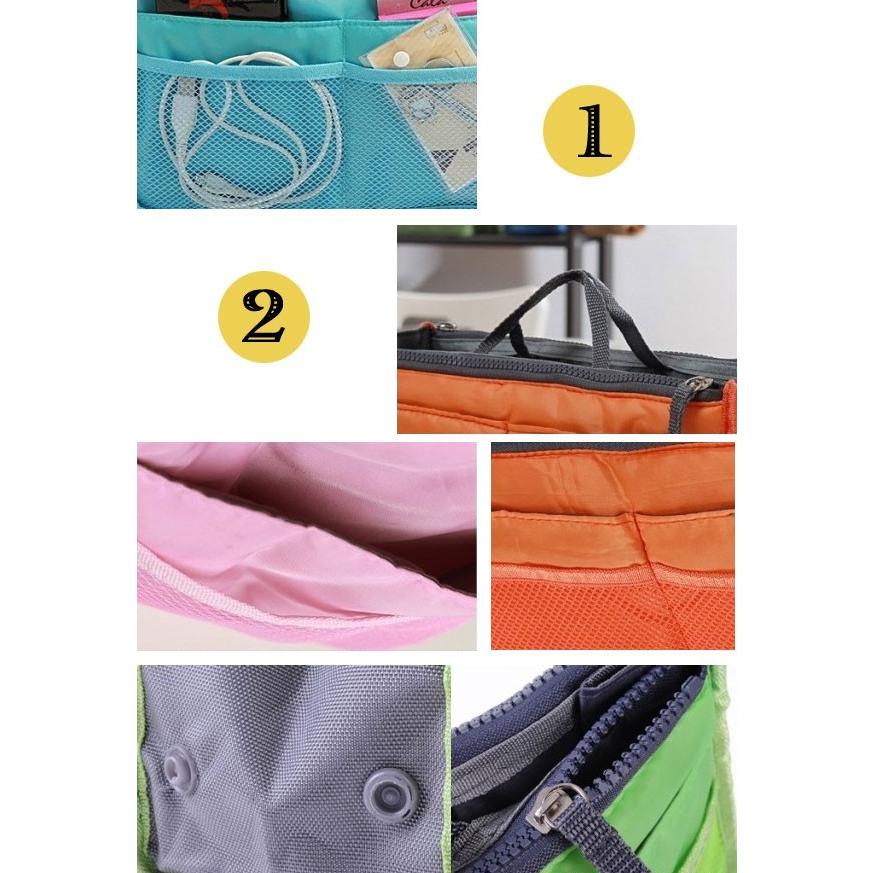 バッグインバッグトートバッグインナーバッグ トラベル用収納バッグ 旅行用グッズレディースミニバッグかばんの中に 翌日配達対応 |  | 11
