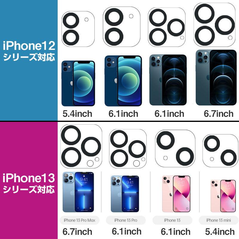 iPhone 13 Pro Max mini/iPhone 12 mini用 カメラレンズフィルム