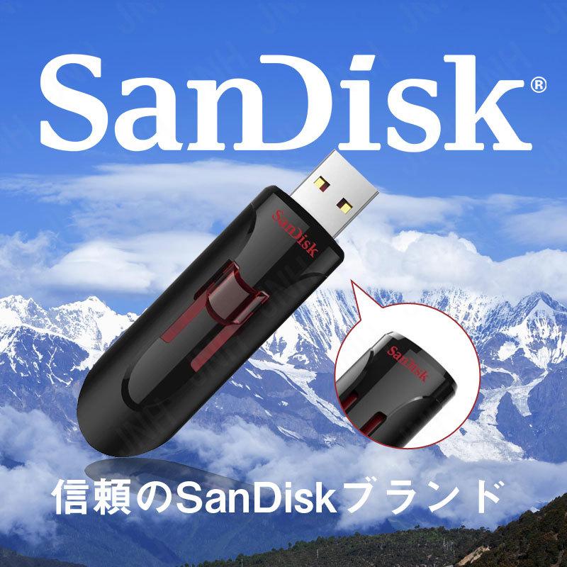 USBメモリー 64GB SanDisk サンディスク Cruzer Glide USB3.0対応 超高速 海外向けパッケージ品　｜karin｜02