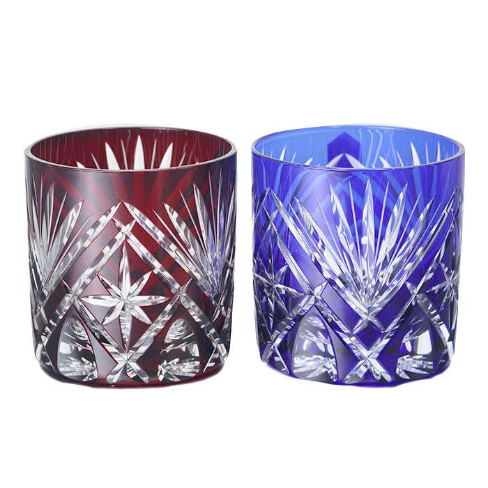 母の日 プレゼント 実用的 切子グラス ペア 日本製 国産 江戸切子 剣菱星文様 ミニ オールドグラス ロックグラス 箱入り 新生活 母の日 端午の節句 Cup 181 曲げわっぱ弁当箱の漆器かりん本舗 通販 Yahoo ショッピング