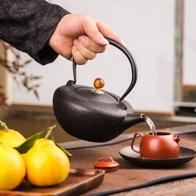 南部鉄器 鉄瓶 急須 伝統工芸品 茶こし付き 南部鉄器 急須 セット」の