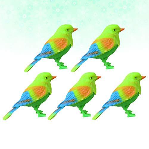 予約販売 本 小鳥おもちゃ 鳥の置物 鳴く鳥置物 Ledmomo モデル音センサー プレゼント 5羽入り 庭の置物 生き生き おもちゃ収納 Www Theopengate Org Il