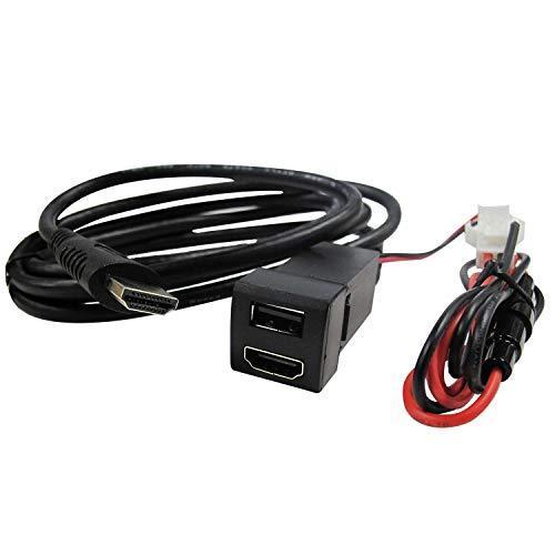格安店 信頼 オートエージェンシー Autoagency HDMI+USB充電ポート増設キット 車載用 トヨタ車 ダイハツ車用 Cタイプ 22.5x22.5m rioeuamoeucuido.com.br rioeuamoeucuido.com.br