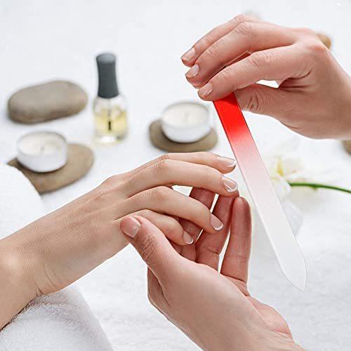 格安販売の 歩行補助 転倒防止 Gaolv クリスタルガラスの指の爪やすり両面ガラスの爪やすり混合色のマニキュアセット女性の女の子のための優しい爪のためのクリスマス Www Threeriversofs Com