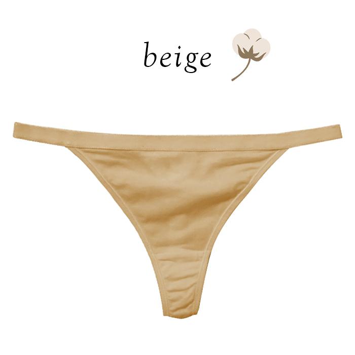 Tバック レディース 綿95％ コットン お肌に優しい 無地 シンプル