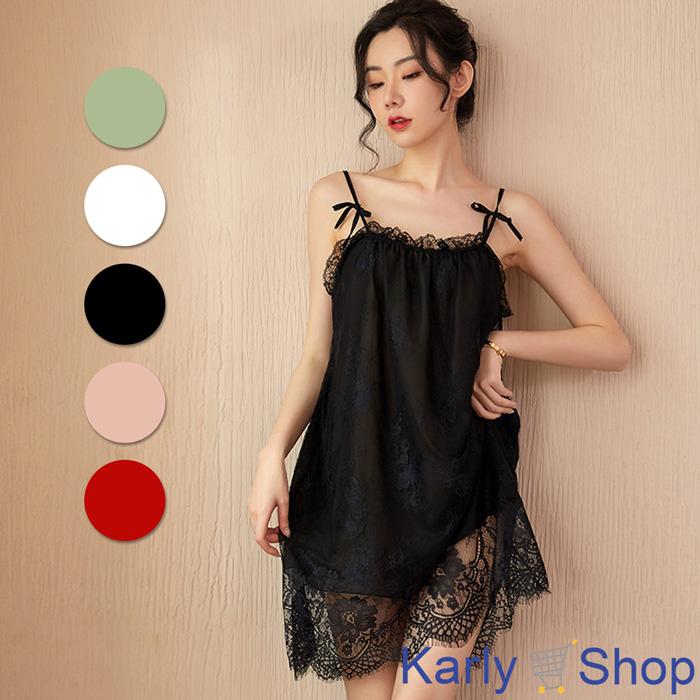 KarlyShop スリップ ベビードール キャミソール セクシーランジェリー