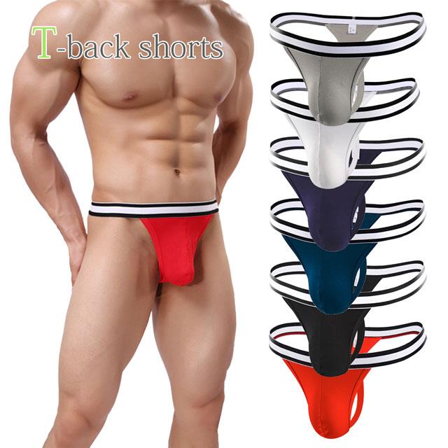 Tバックショーツ メンズ 三角パンツ すっぽり収まる立体ポケット 柔らか インナー セクシー 男性用 ボーダー タンガ Y9019 Pc8 Y9019 Karly Shop 通販 Yahoo ショッピング