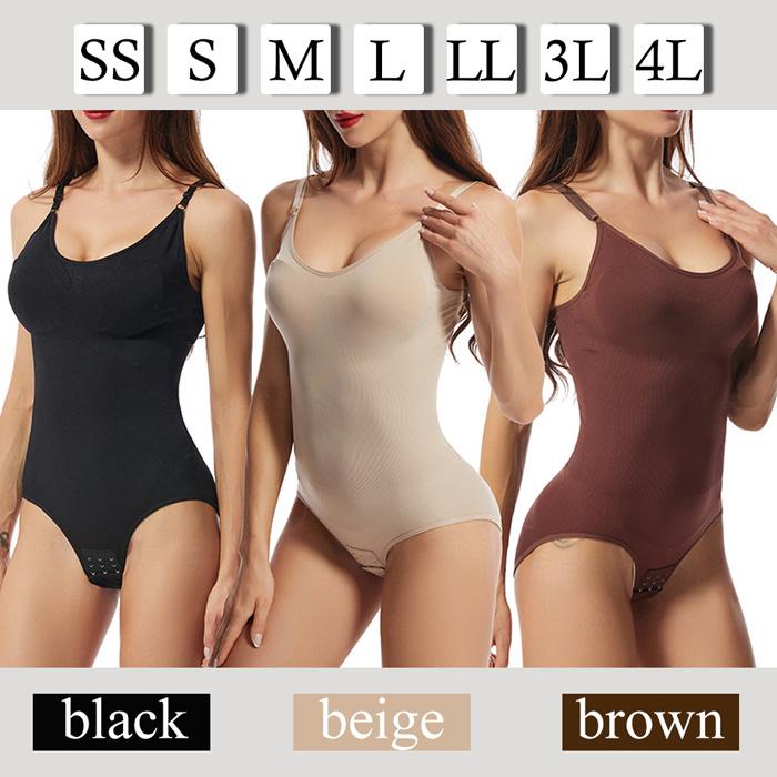 ボディスーツ ソフト 補正 下着 インナー 股ホック 一枚履き可能