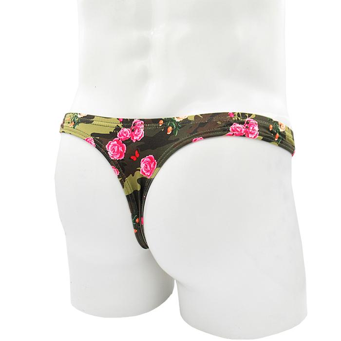 Tバック ショーツ 男性下着 メンズ ブラジリアン セクシー プリント