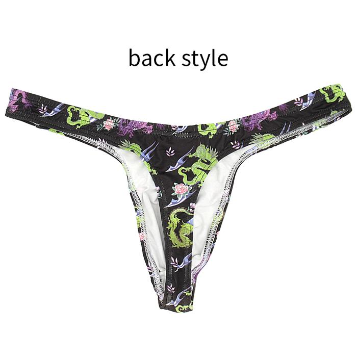 Tバック ショーツ 男性下着 メンズ ブラジリアン セクシー プリント