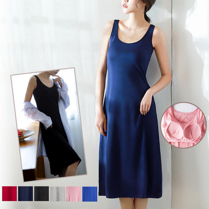 カップ付き ワンピース 着心地楽 レディース ノースリーブ 部屋着 ロング丈 ルームウェア 春 夏 年中使える M L Ll 3l 5l Rr77 Rr77 Karlyshop Import 通販 Yahoo ショッピング