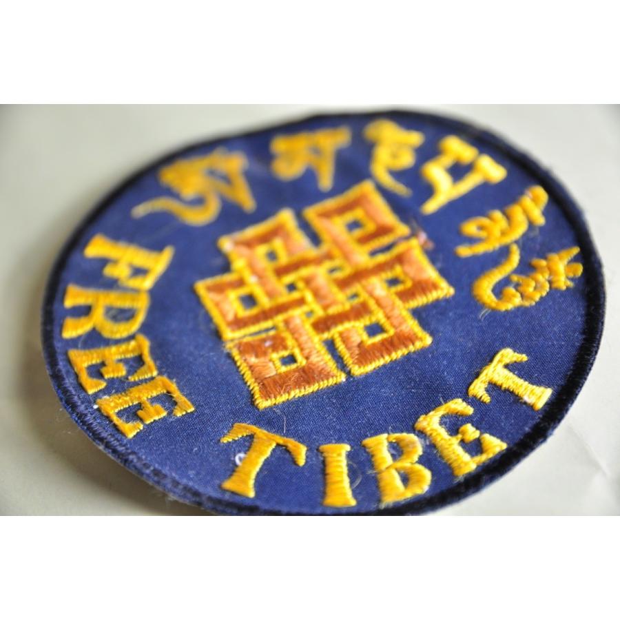 チベット刺繍エンブレム　FREE TIBET　 シュリーヴァスタ【送料無料】｜karmabazaro1｜02