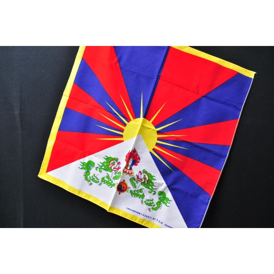 チベット国旗 雪山獅子旗 バンダナ 送料無料 P30v4qt3dv Karmabazaro 通販 Yahoo ショッピング