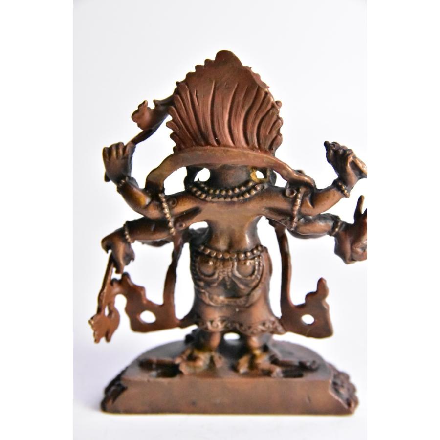 ネパール製 インドの神様 マハーカーラ 大黒天さま 銅製
