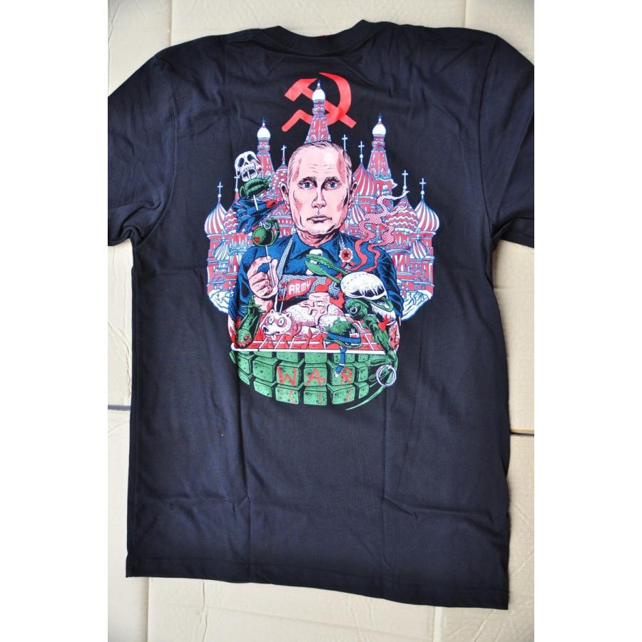 世界の悪人tシャツ ロシアの毒殺王 ウラジミール プーチン パロディーｔシャツ 黒 Bt009 Ttr 0009 Karmabazaro 通販 Yahoo ショッピング