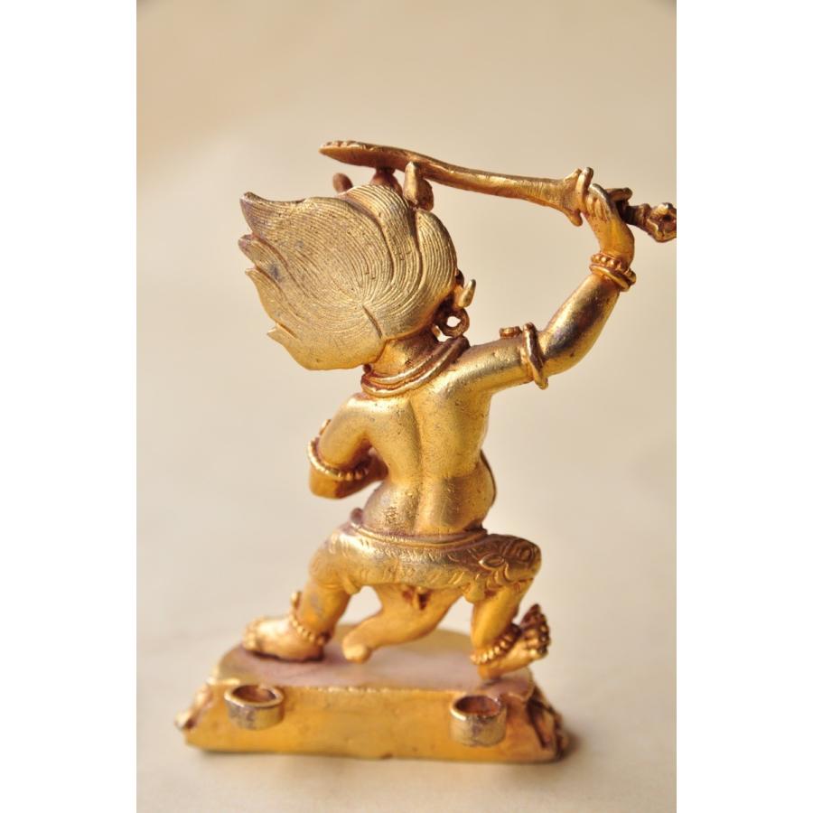 人気定番，限定セール ネパールパタン製 仏像 ヴァジュラパーニ 金剛手