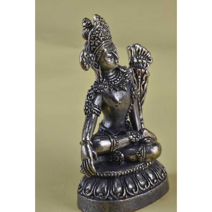 インドラ(帝釈天) ミニメタル仏像 【送料無料】B218 : KARMABAZARO