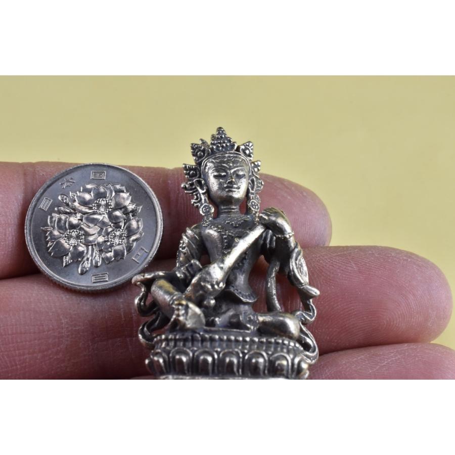 サラスパティー(弁財天) ミニメタル像【送料無料】B217 : KARMABAZARO