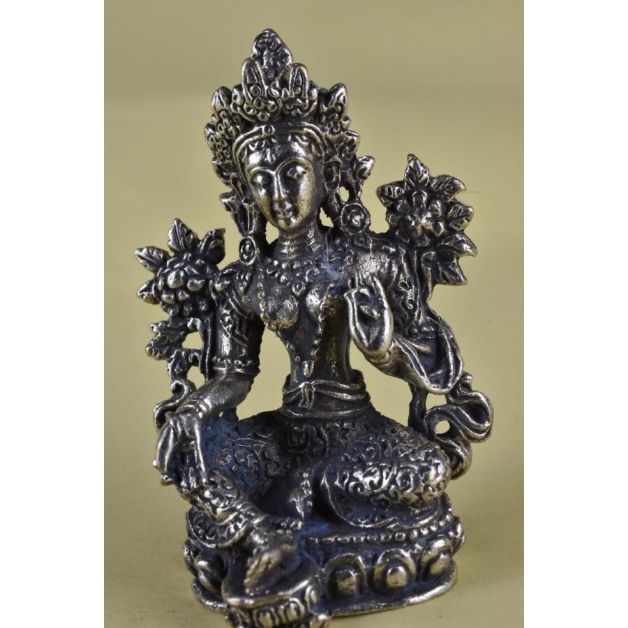 グリーンターラ ミニメタル仏像【送料無料】B216 : KARMABAZARO - 通販