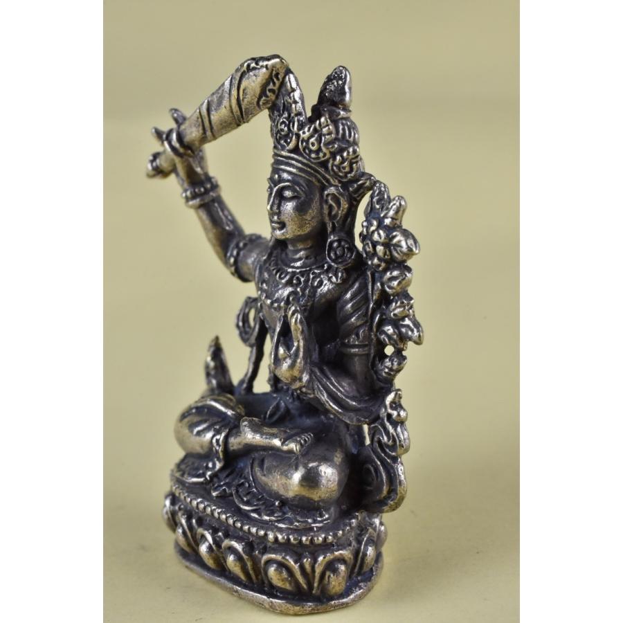 マンジュシャリ 文殊菩薩 ミニメタル仏像 送料無料 B210 Z19kiidr3t Karmabazaro 通販 Yahoo ショッピング