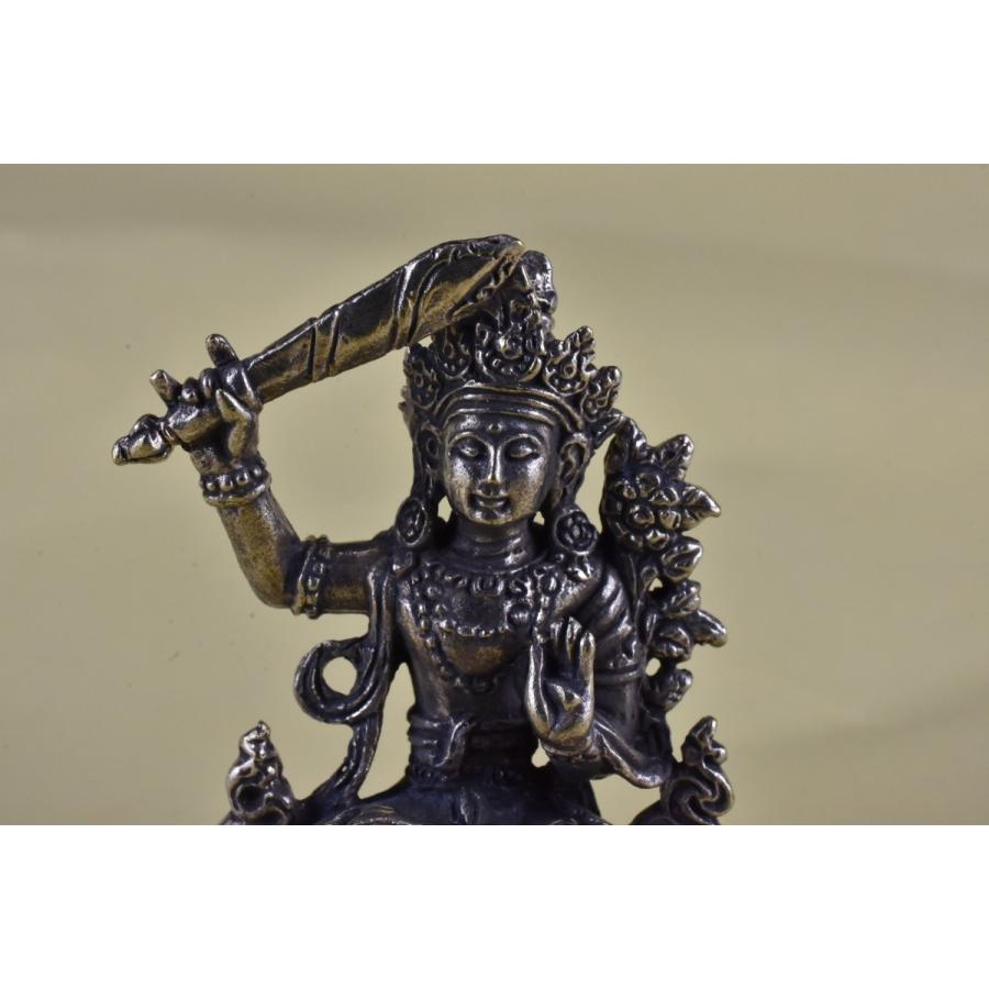 マンジュシャリ 文殊菩薩 ミニメタル仏像 送料無料 B210 Z19kiidr3t Karmabazaro 通販 Yahoo ショッピング