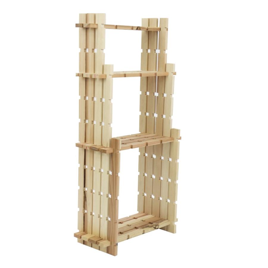 【木の組立家具・組手什ｋｕｄｅｊｕ】３段ラック |  | 02