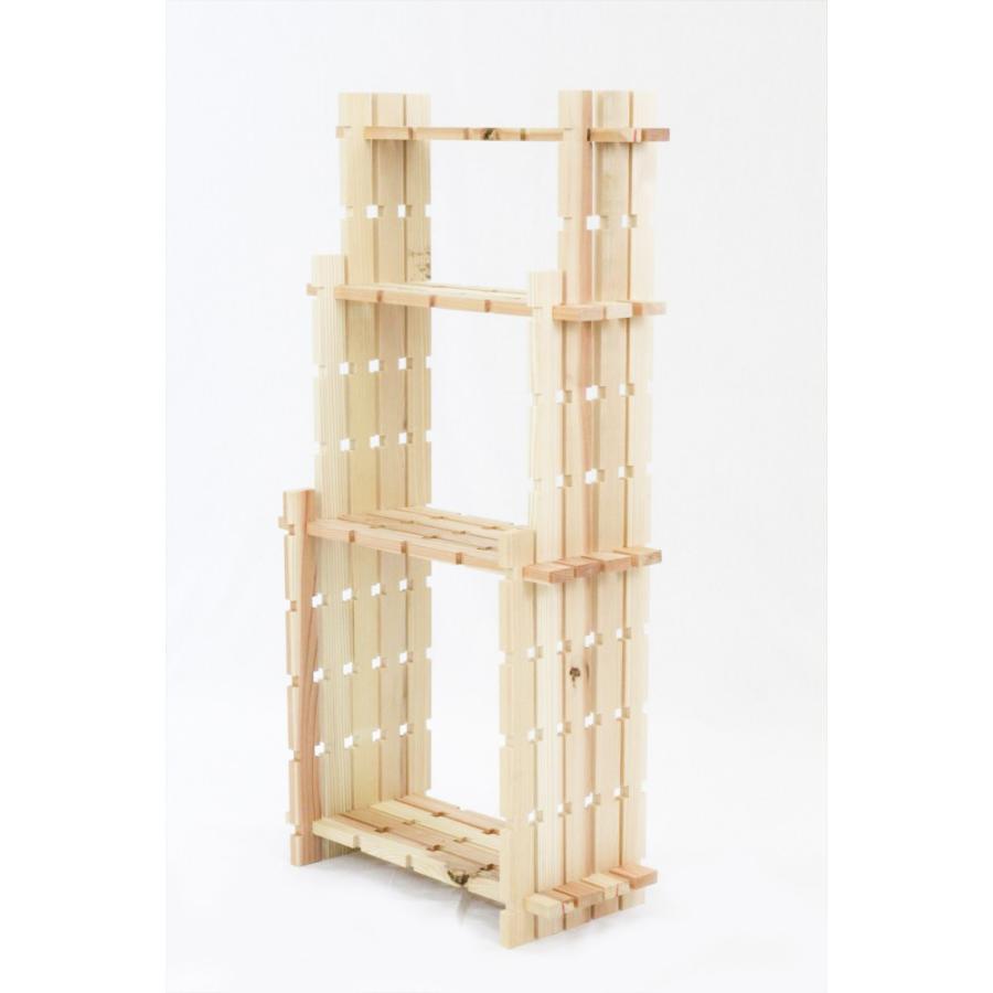 【木の組立家具・組手什ｋｕｄｅｊｕ】３段ラック |  | 04