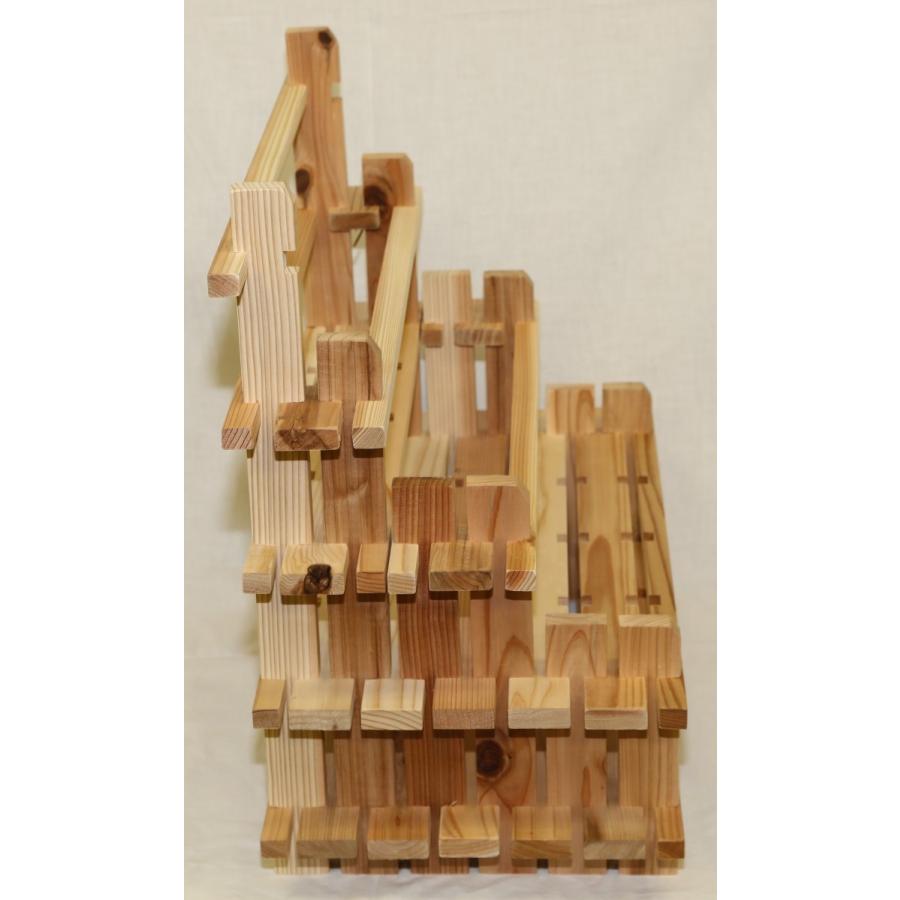 【木の組立家具・組手什ｋｕｄｅｊｕ】絵本ラック小（面取済み） |  | 01