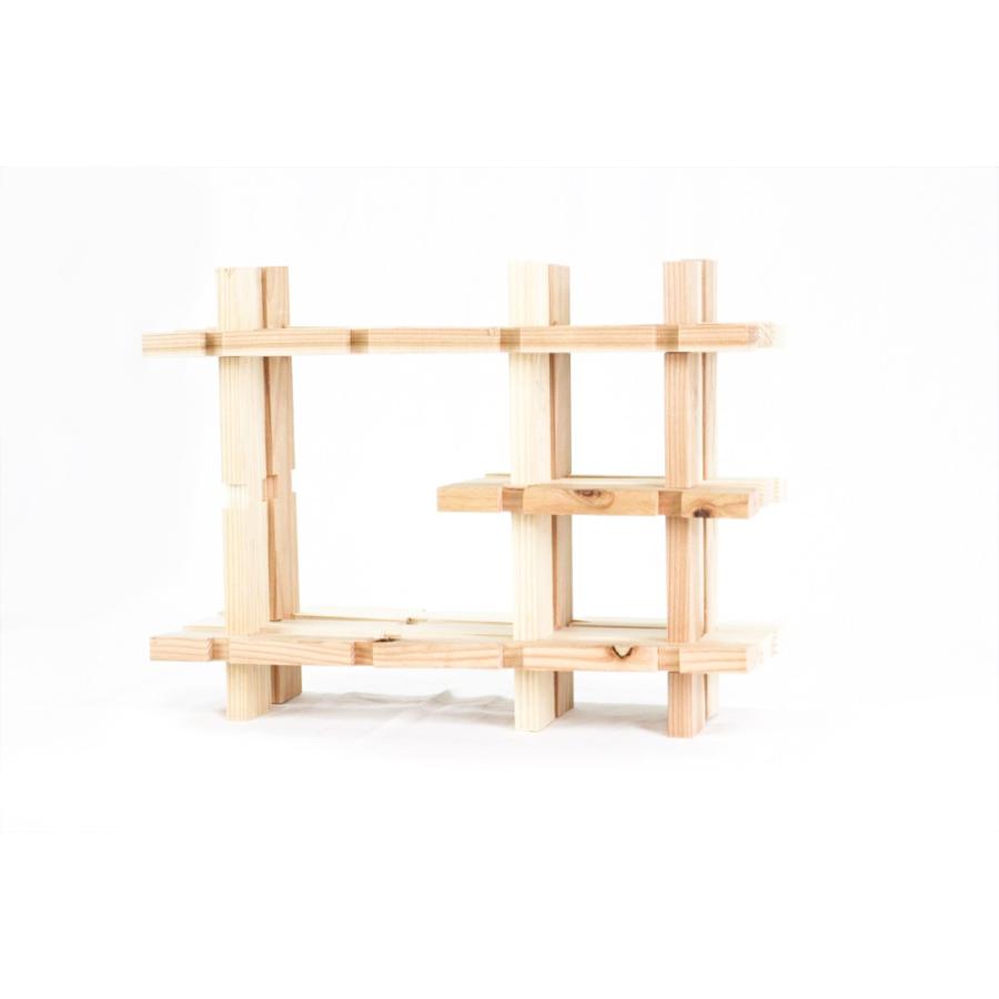 【木の組立家具・組手什ｋｕｄｅｊｕ】おもちゃ棚 |  | 04