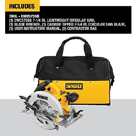 DEWALT　Circular　Saw,　Amp,　Degree　57　15　Electric　Brake,　Bevel,　Corded　(DWE575SB)