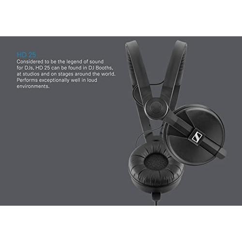 直販入荷 Sennheiser HD 25 Plus Professional DJ Headphone with Coiled ＆ Straight Cable by Sennheiser
