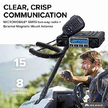 Midland　MXT115　15　Radio　Extended　Watt　GMRS　Two　Range　Radio　Repeater　MicroMobile　RZR　Farm,　Trails　Off　Roading　Way　Channels　Outdoor　External