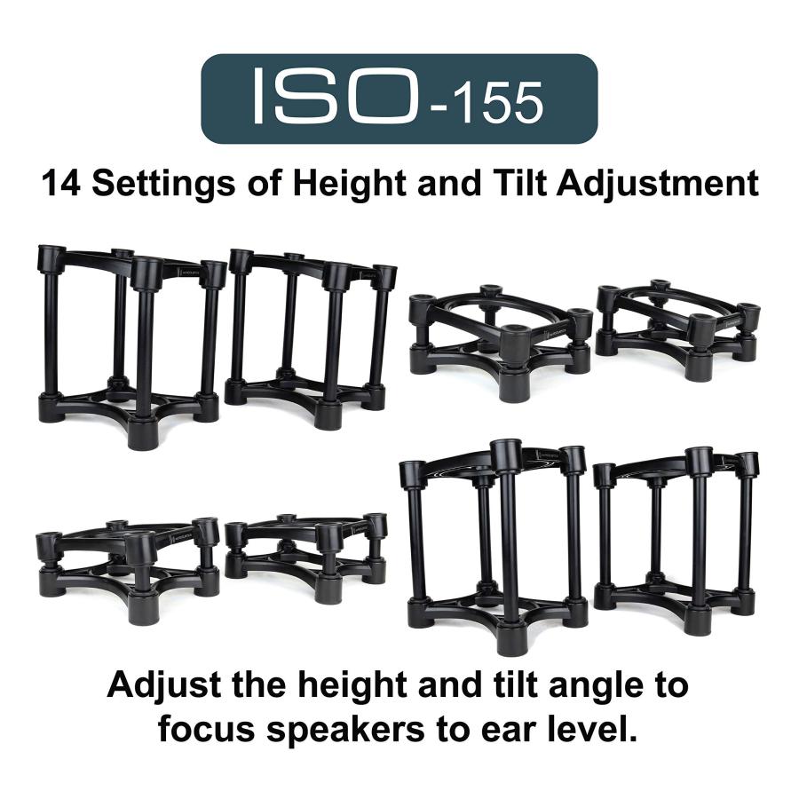 ISO ACOUSTICS ISO-155 スピーカースタンド ペアセット ISO また
