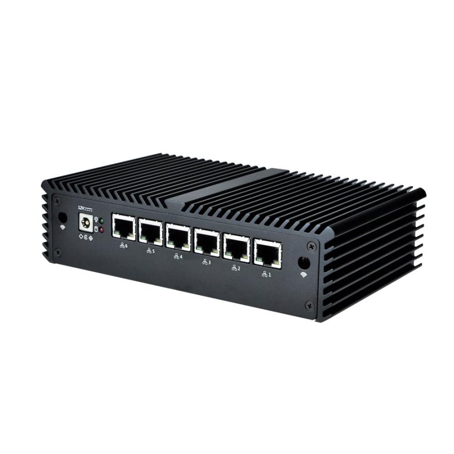アウトレット販売 Qotom Qotom-Q555G6-S05 Mini PC Core i5 7200U Server 6 Intel NIC AES-NI Dual Core Support Linux Ubuntu Gateway Firewall Router Fanless Mini Computer (8