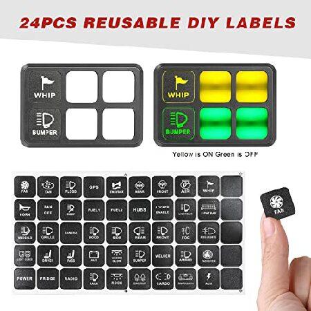 Gang　Switch　Panel　Auto　Power　Control　Plus　Circuit　Relay　Box　Box　System　Universal　ON-Off　Touch　Boat　for　Kit,　Car　Switch　Marine　ATV　UTV　Truck