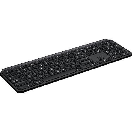 激安買うなら Logitech MX Keys Advanced Wireless Illuminated Keyboard， Black (920-009295) 並行輸入品