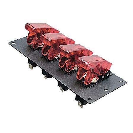 MGI　SpeedWare　LED　with　Toggle　12vDC,　(Red)　Black,　Coat　Safety　Switch　Steel　Powder　Panel　Covers