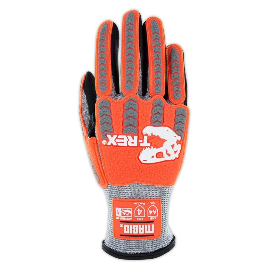 オンラインストア特注 MAGID T-REX Flex Series Lean Ultra-Lightweight Low-Profile Impact Gloves with Foam Nitrile Palm Coating Size 13/XXXXL (6 Pairs)