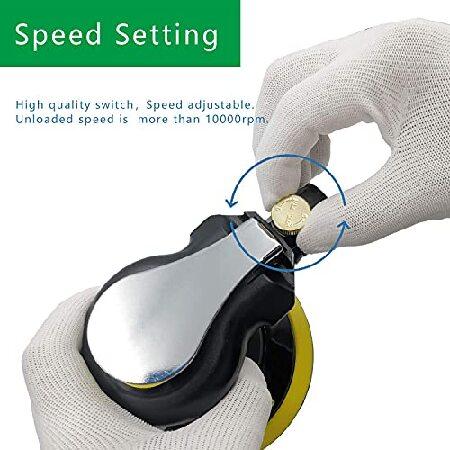 定期店舗販売 Air Random Orbital Sander， 56Vacuum Air Sander， Dual Action Pneumatic Sander include5 inch 6 Inch Pads and sandpaper， Polisher for Car or Metal (Sel