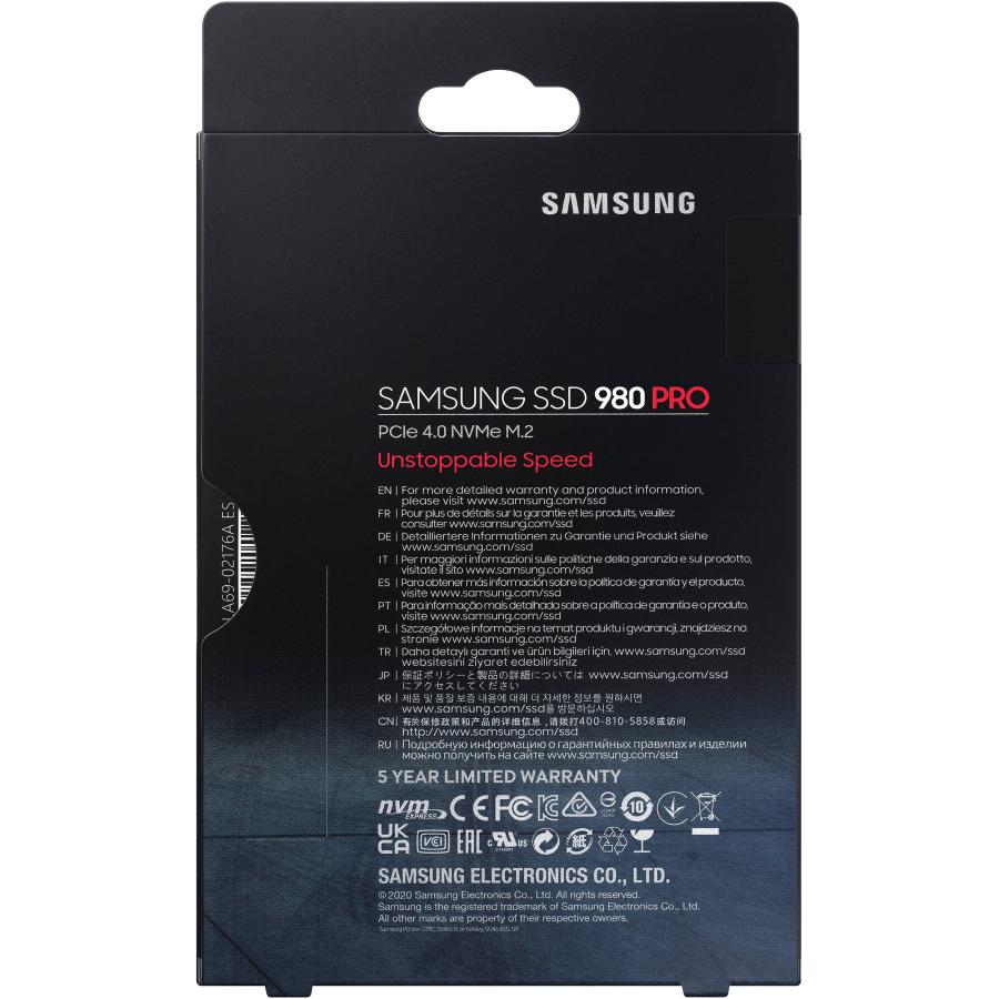 Samsung 980 PRO 1TB PCIe SSD - 7,000 MB/s 4.0 x 4 M.2 NVMe Gen4