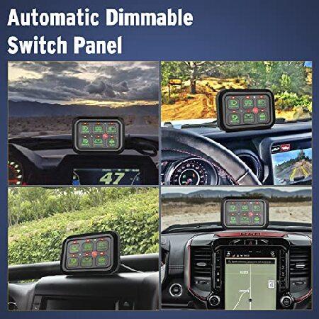 ANGU-OFFROAD　Gang　Switch　12V　Sticker　with　Electronic　Pod　Electronic　Circuit　Circuit　Panel,　Box　Harness　System　Fuse　System　Label　Control　Fuse　Control