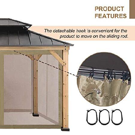 セール品 CoastShade Gazebo Universal Replacement Mosquito Netting Canopy Screen Sidewalls Only 10´ x 10´ ，Beige